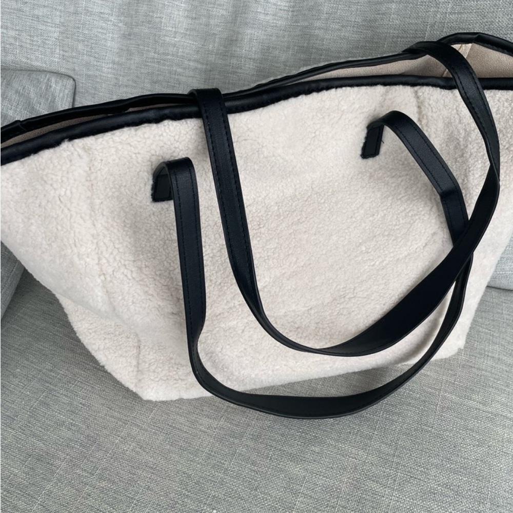 Brand new cozy teddy tote bag